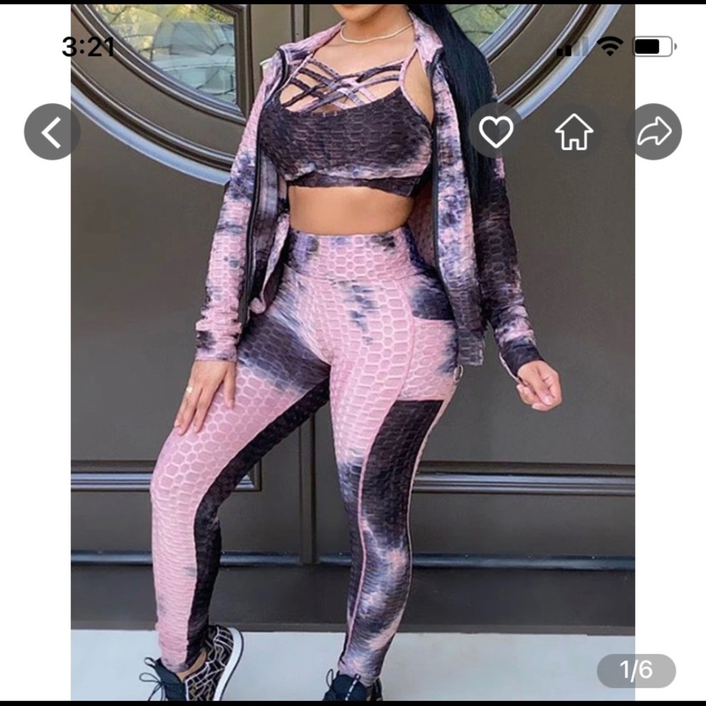 Legging, Bra, Jacket Set!